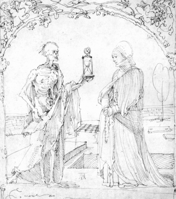 Death and wife by Albrecht Durer